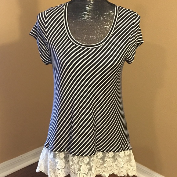 BCX Tops - 3/$25 SALE   BCX striped casual shirt